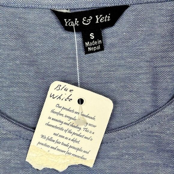NWT Yak & Yeti Blue Tank Top Small - Picture 6 of 9